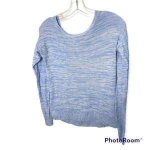 SO Blue Criss Cross Sweater